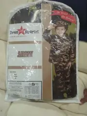 Dress-Up-America Army Costume For Kids- Soldier Costume Size Large (12-14)