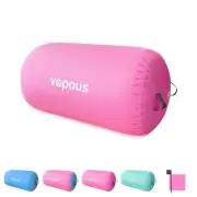 Gymnastics Air Barrel Inflatable Tumbling Roller Mat Back Handspring Trainer ...