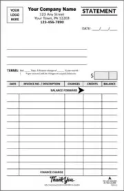 Custom Statement w/ Finance Forms / 3 Part Carbonless / 5.5" x 8.5" / TMG131