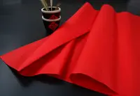在飛比找樂天市場購物網優惠-安徽涇縣四尺大紅宣紙 雙面紅色剪紙專用紙 書法對聯一件10張