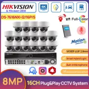 Hikvision 4K CCTV System 16CH AcuSense KVR 8MP Hybrid Light ColorVu Camera MIC