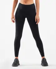 Ignition Mid-Rise Compression Tights, 2XU, XL, Black/Nero, Female