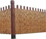 Garden Fence,Bamboo Fence Rolls 2.3-4.6ft Hight, Bamboo Screen,Pool Plant Fence,Balcony Privacy Screen, Decorative Fences, Easy Assembly,Multi-Size,Reed Fencing (Size : 130cmx400cm(4.3ftx 13ft))
