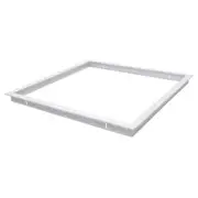 Domus Lighting TRIM-606 Square Recessed Panel Light Trim - Satin White Trim