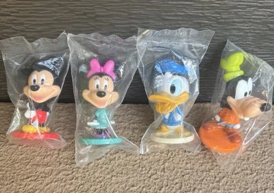 Kellogg’s Disney Mini Bobbleheads - Mickey, Minnie, Donald, Goofy - New