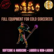 Diablo 2 Resurrected | Full Equipment Cold Sorceress | Ladder & Non-Ladder