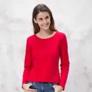 AU STOCK LADIES COTTON PLAIN BASIC LONG SLEEVE STRETCHY TOP TEE T-SHIRT
