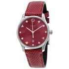 Gucci YA126584 G-Timeless 29MM Women's Red Leather Watch