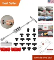 Professional Dent Remover Tool with Rubber Grip & Glue Gun - Easy Paintless Fix