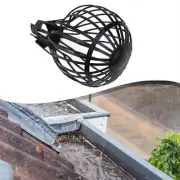 Flexible Gutter Pipe Guard Prevents Leaf Debris Clogging Plastic Black