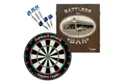 Dart Board and Cabinet Set Battlers Bar with TX290