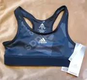 ADIDAS SIZE S 7-8 GIRL BLACK TECHFIT WIRELESS UNLINED SPORTS BRA AEROFIT NWT $32
