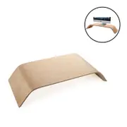 Nevenka Wooden Monitor Stand Computer Desk Riser Holder-White Oak