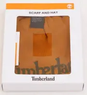 Timberland Brown Knit Scarf & Reversible Beanie Men's One Size New in Box