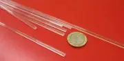 Acrylic Square Extruded Rods Bar, Clear .125" (1/8) x 6' Lengths, 40 Units