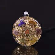 Crystal Stones Chakra Reiki Healing Energy Orgonite Necklace Drop Shipping