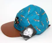 NWT MANHATTAN PROJECT ATOMIC Pinup Girl Blue w/ Brown Bill Baseball Cap Hat OSFM
