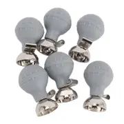 6pcs EKG Electrodes Chest Suction Ball Soft Accurate Measurement 3.0/4.0mm Double Hole Universal Chest Suction Cup Bulb