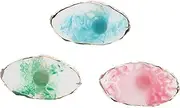Healeved Nail Art Ring Palette Resin Crystal Plate Mixing Nail Art Palette for Diy Beauty