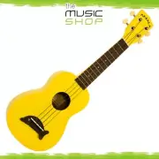 Kala Makala Yellow Gloss Soprano Dolphin Ukulele with Bag - MK-SD/YL