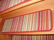 13 Step 9'' x 30'' Stair treads Tufted carpet Wool Blend.