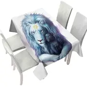Child of Light Sun Moon Cub and Lion Tablecloth