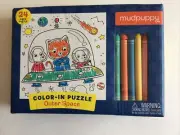 NEW Mudpuppy Color-in Puzzle Outer Space