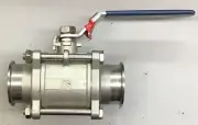 Manual 2” 2-Way Ball Valve, 316 Stainless, 1000 WOG, Straight Body (b141)