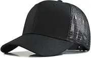 [Yizhichu19900502] XXL Oversize Plain Baseball-Cap Structured Trucker Mesh Hat for a Big/Large Head