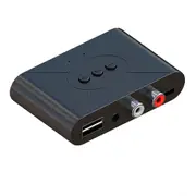 Bluetooth 5.3 Audio Receiver Wireless RCA Bluetooth Adapter for Stereo Wireless Audio Receiver, Bluetooth to Aux, USB Flash Drive