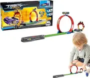 Toy Race Track - Car Race Track Set,Safe Pull-Back Combination Vehicle Toy Easy to Build for Boys Girls Children Kid Teens