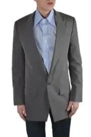 Dolce & Gabbana "Sicilia" Men's Gray One Button Silk Blazer Size US 38 IT 48