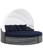 Modway Summon Canopy Outdoor Patio Sunbrella Daybed