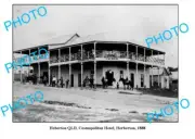 OLD 8x6 PHOTO HEBERTON QUEENSLAND COSMOPOLITAN HOTEL c1888