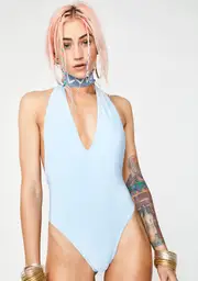 Break The Ice Halter Bodysuit