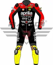ANDREA IANNONE APRILIA SKY Q 2019 MODEL MOTOGP MOTORBIKE LEATHER RACING SUIT