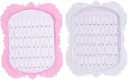 Mikinona 2pcs Nail Gel Display Boards Manicure Art Nail Salon Decor Abs Material