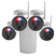 Swann 4 Channel Wireless Wi-Fi NVR Package - 4x4K Wireless Cameras SWNVK-800KH4