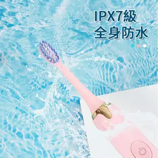 成人款電動牙刷 電動牙刷 聲波電動牙刷 聲波牙刷 成人軟毛牙刷 牙齒美白 音波電動牙刷 USB充電 IPX7 1551