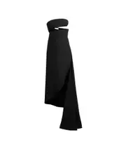 Alaïa Strapless Fluid Spiral Dress FR38 Black