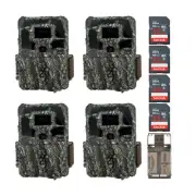 Browning Dark Ops Pro X 1080 Trail Camera with 32GB SD Card Bundle 4 Pack