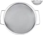 Fine Mesh Screen - 60 Mesh Emulsion Honey Funnel Filter,Emulsion Honey Funnel Filter, Stainless Steel Round Sifter, Fine Mesh Paint Strainer with Handle for Glaze, Resin