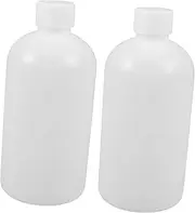 Zerodeko 2Pcs Plastic Reagent Bottles Sealing Containers with Precision Molded Design Leakproof for Lab Use for Storing Liquids