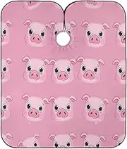 Cute Pig Faces Pink Beauty Cape Hair Color, Barber Clothes Protector, Hair Cut Capes for Men, Cute Pig Faces Pink 1