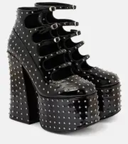 [Marc Jacobs] Marc Jacobs Kiki studded leather platform ankle boots AU 6 black
