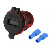 Car Cigarette Lighter Socket 2 USB Quick Charger 12V-24V Outlet Power Adapter