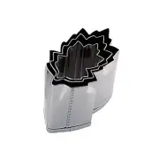 Professional 18-8 Stainless Vegetable Fruit Cutter Mold: Chrysanthemum leaf