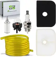 576401601 Air Filter for Husqvarna 525RJD 525RS 525L 525LS 525LST Poulan Pro RedMax Sears Weed Eater AYP Craftsman Jonsered McCulloch with Fuel Line Filter Spark Plug Primer Bulb