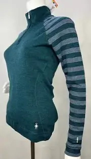 SmartWool Classic Thermal Merino Quarter Zip Base Layer Women's NWT Small