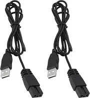 [YINETTECH] 2pcs Pool Vacuum USB Charging Cable 1.2m Pool Vacuum Charger 5V 1A 2Pin Cable Compatible with Bestway Compatible with Lay-z-spa